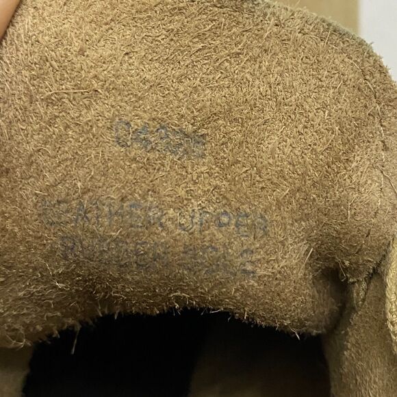 J Crew MacAlister Tan Suede Leather Wedge Heel Ankle Bootie in Flax Womens 8 - Picture 10 of 11